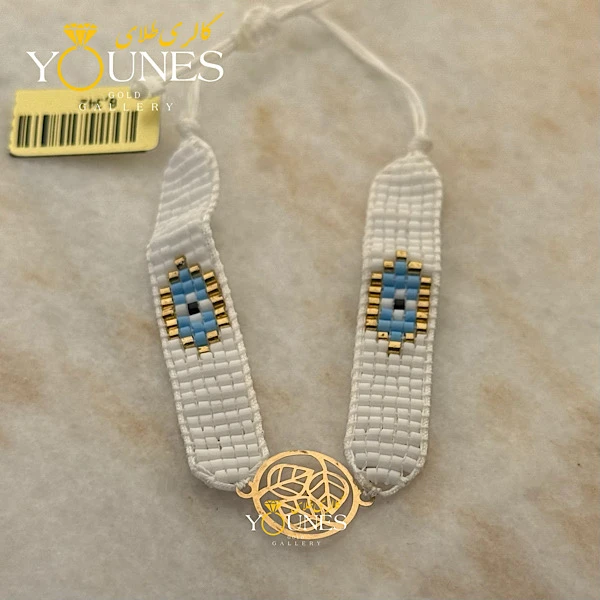 دستبند میوکی سه برگ طلا